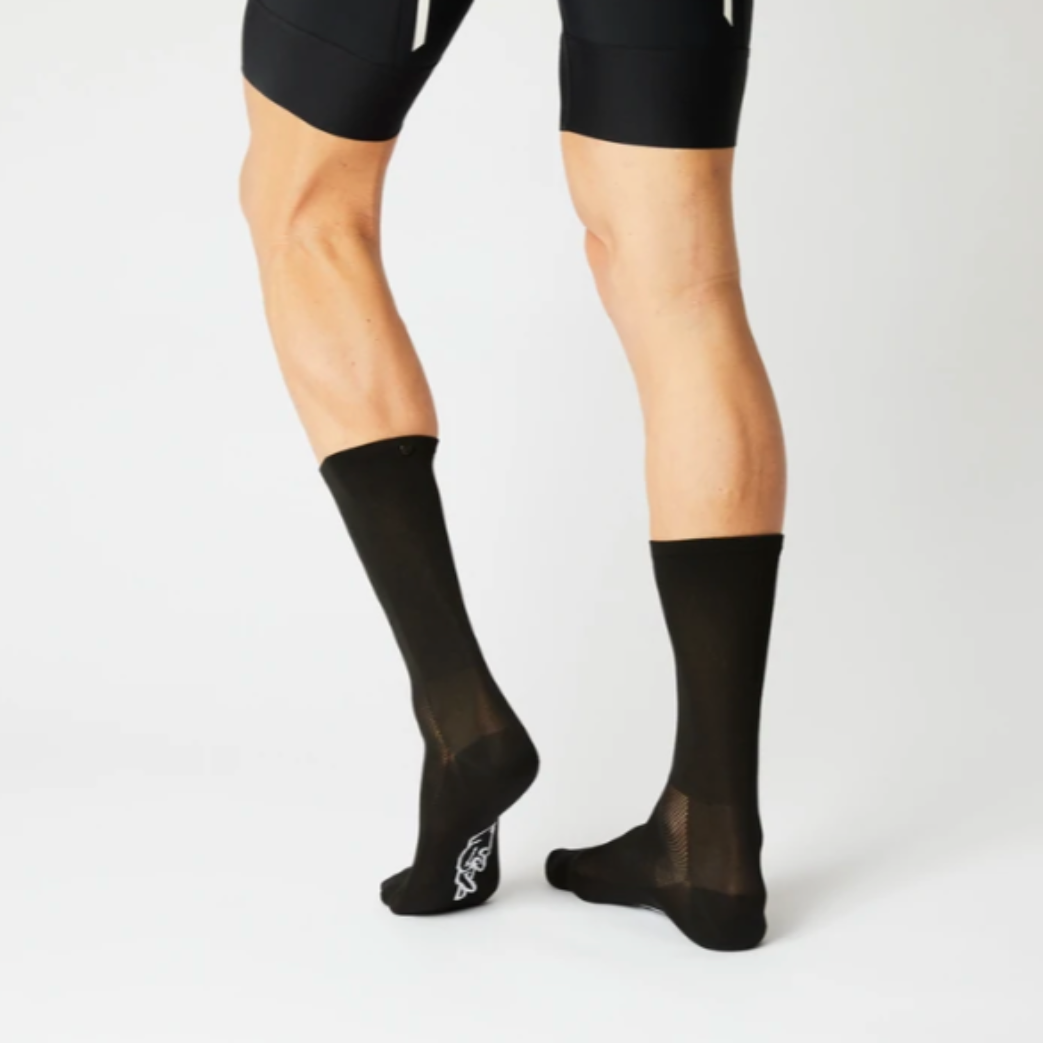 Cykelstrømpe fra Fingers crossed. Sort.